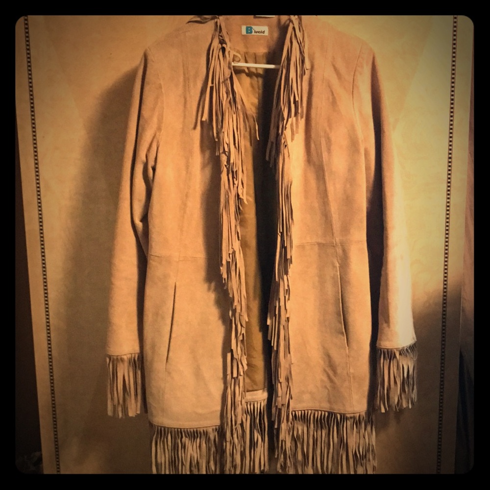 Suade fringe jacket